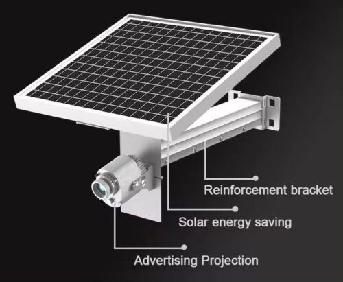 GHSMIZ-SL Solar 40-60Watt Image Gobo Projector LED IP67 - Image 2