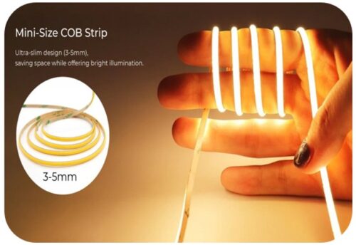 7.2W per metre 24V LED Micro COB Strip Single Colour - Image 3