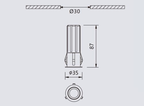 5W Ori Wash Dimmable LED downlight GHSMVC2002G130OP - Image 2