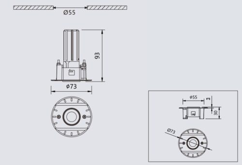 5W Cyrus Dimmable LED downlight GHSMVC2002G740/5 - Image 2