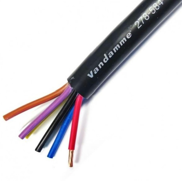 GHS special projects Cable Black 8 x 4.00mm Van Damme Speaker Cable 278-584-080 Van Damme Ecoflex Install Grade LSZH speaker 8 x 4.00mm multicore 100M - Image 1