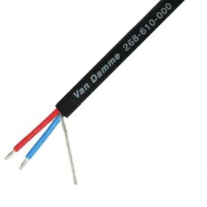 Van Damme Smart Control DMX 1 pair cable, black 100m reel