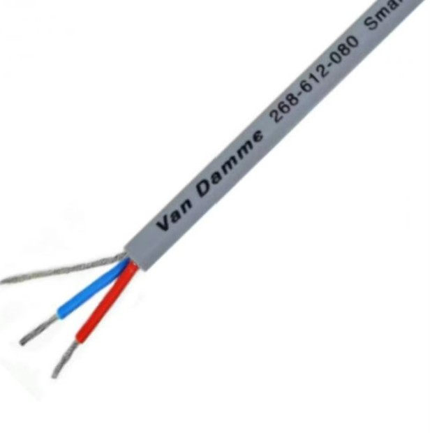 GHS special projects Cable Grey Van Damme DMX Cable 268-612-080-100 Van Damme Smart Control DMX 1 pair cable grey 100m reel - Image 1