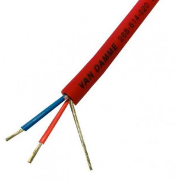 GHS special projects Cable Red Van Damme DMX Cable 268-614-020-100 Van Damme Smart Control DMX 1 pair cable red 100m reel - Image 1