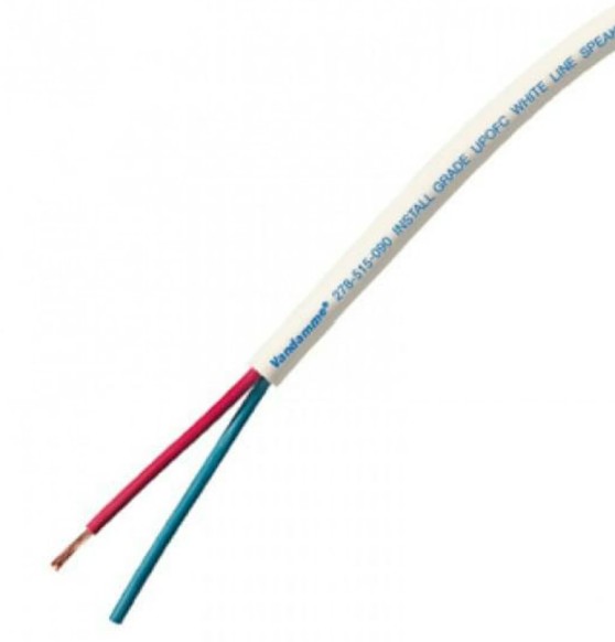 GHS special projects Cable White Van Damme Speaker Cable Van Damme White Line 2x0.75mm Speaker LSZH 100M - Image 1