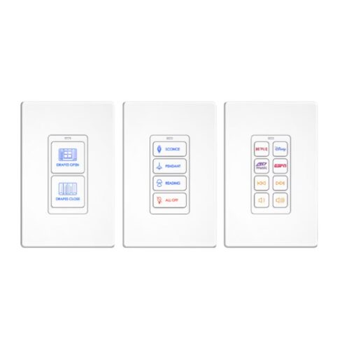 RTI Control KP 2/4/8 Button In-Wall PoE Keypad Controller