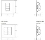 LUTRON RadioRA 3 Single Column Vierti Faceplate With Various Finishes - Image 2