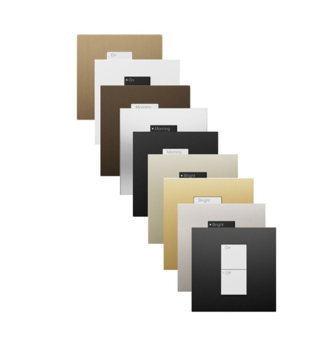 GHS special Projects Architectural Lutron RadioRA 3 Single Column Vierti Faceplate LUTRON RadioRA 3 Single Column Vierti Faceplate With Various Finishes - Image 1