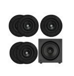Sonance K1 In-Ceiling Cinema Bundle With VX66Rs Round Speakers and S10i Active Subwoofer: SET