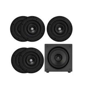 Sonance K1 In-Ceiling Cinema Bundle With VX66Rs Round Speakers and S10i Active Subwoofer: SET