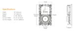 Sonance Visual Performance VP88 8" Three Way Rectangular Speaker: PAIR - Image 2