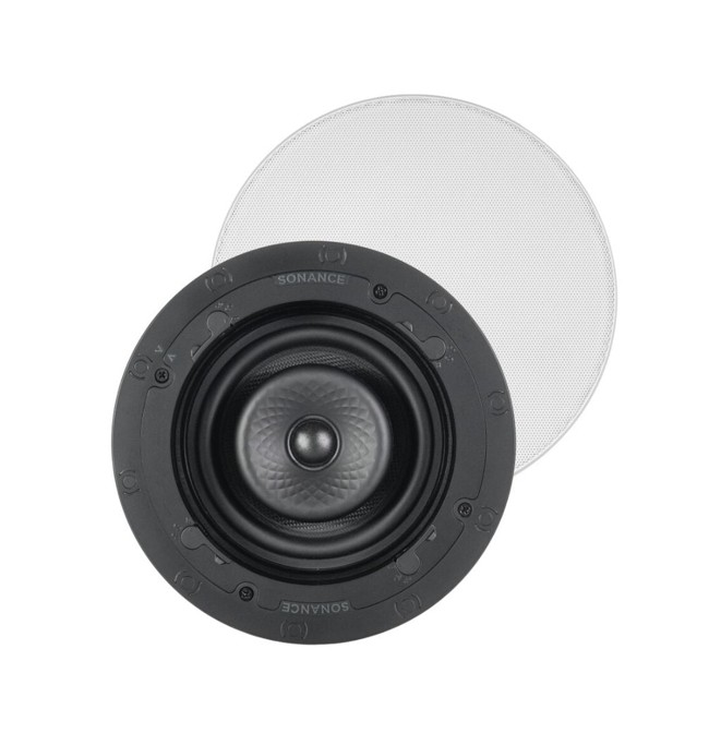 GHS-special-Projects-Sonance-VX62R-SST-6-Round-speaker-.jpg Sonance VX62R SST 6" Round Single Stereo Speaker With White Micro Trim Grille: EACH - Image 1