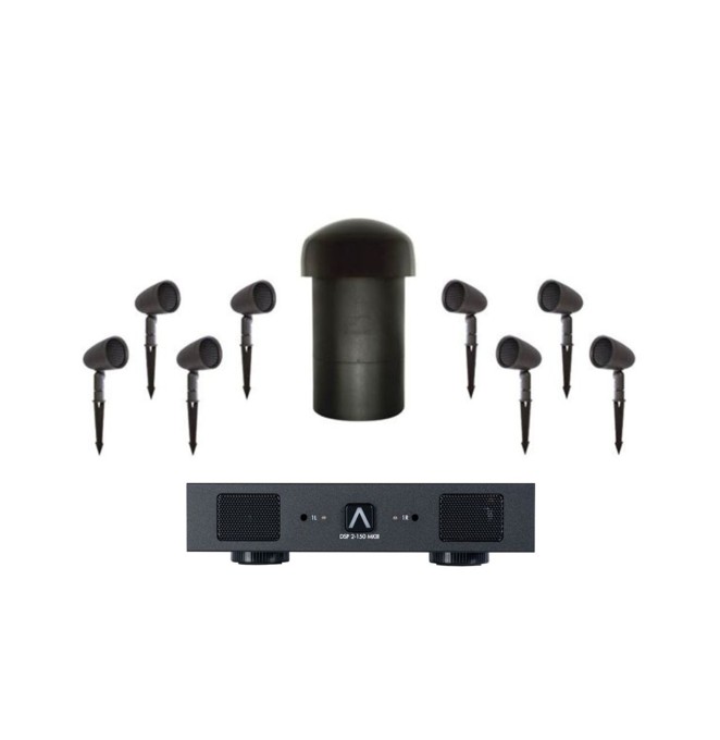 GHS-special-Projects-sonance-garden-spike-speaker-bundle-2.jpg Sonance Garden 8.1 System With DSP 2-150 MKIII Amplifier With Ground Stakes: SET - Image 1